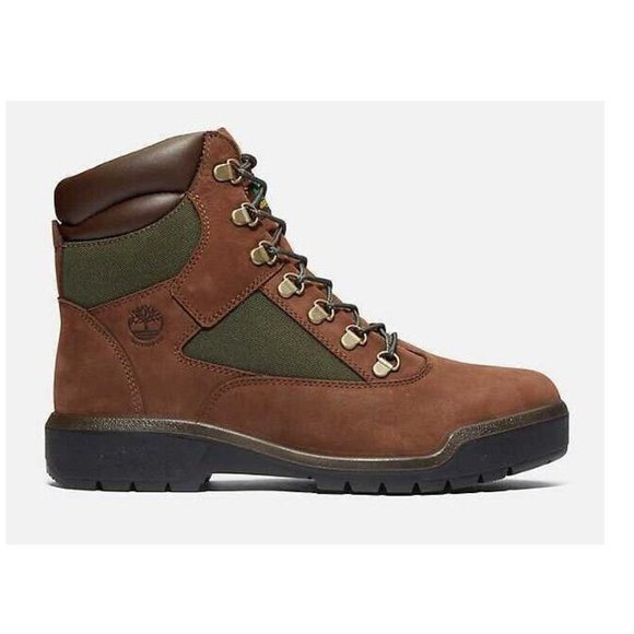New Timberland Men's 6-Inch Waterproof Field Boot, Brown, - Picture 1 of 7
